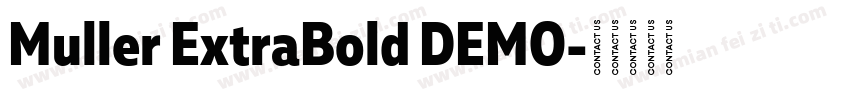 Muller ExtraBold DEMO字体转换